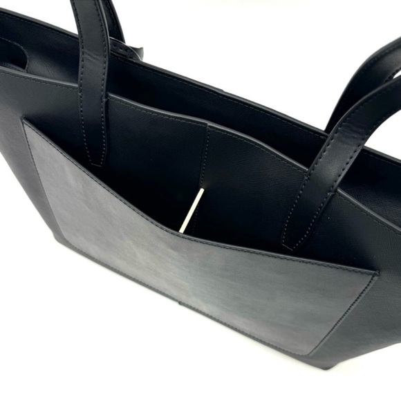 Michael Kors Medium Jet Set Travel Zip Tote Bag & Continental Wallet Black/Gold - Picture 9 of 13